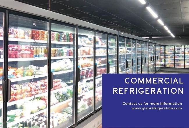 Refrigeration condensing unit for commercial refrigeration