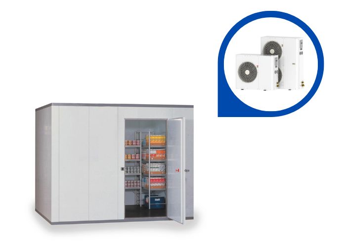 Outdoor condensing unit for cold room freezer room