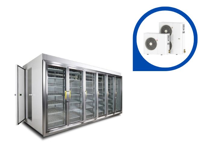 Outdoor condensing unit for walk in cooler walk in freezer