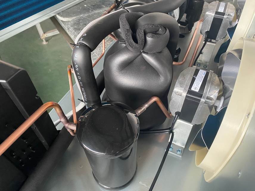 1.5 hp Cooler Condensing Unit Receiver and Accumulator