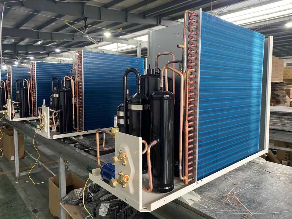 Outdoor refrigeration condensing unit production