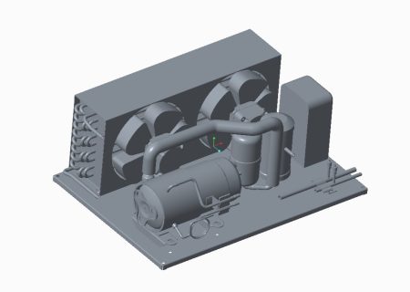 Refrigeration condenser units size