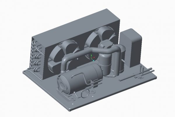 Refrigeration condenser units size