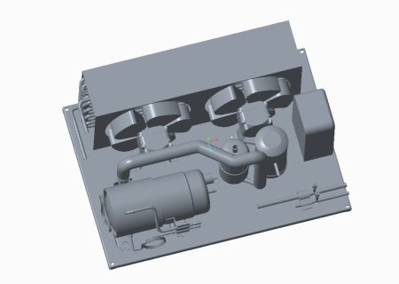 Refrigeration condensing unit condenser unit size