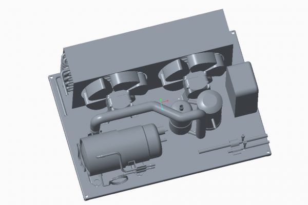 Refrigeration condensing unit condenser unit size