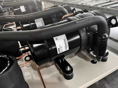 Refrigeration rotary compressor application for water cooled condenser unit