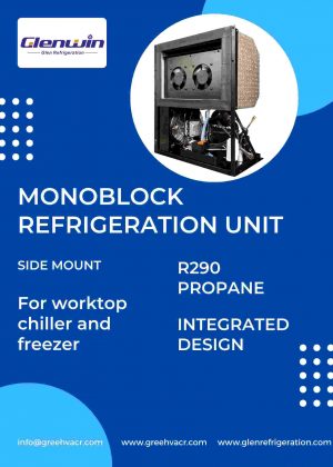 Side mount monoblock refrigeration unit specification Glen Refrigeration